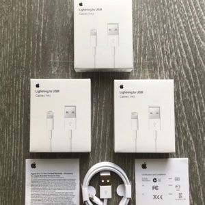 3 original Apple iPhone chargers $16